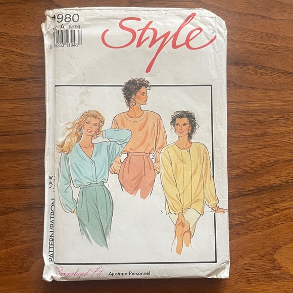 5 Vintage Sewing Patterns 1980s/90s Lot S/M - Picture 6 of 11